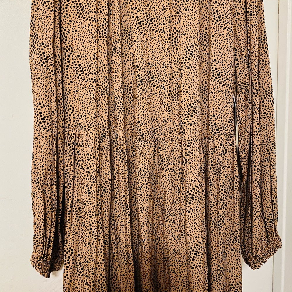 Printed Tiered Midi Dress for Women Size XXL Tall